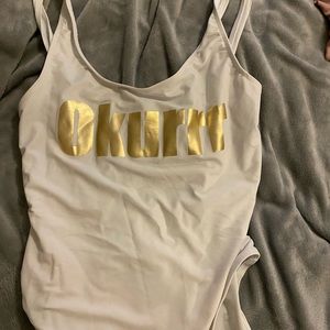 “okurrr” one piece bathing suit